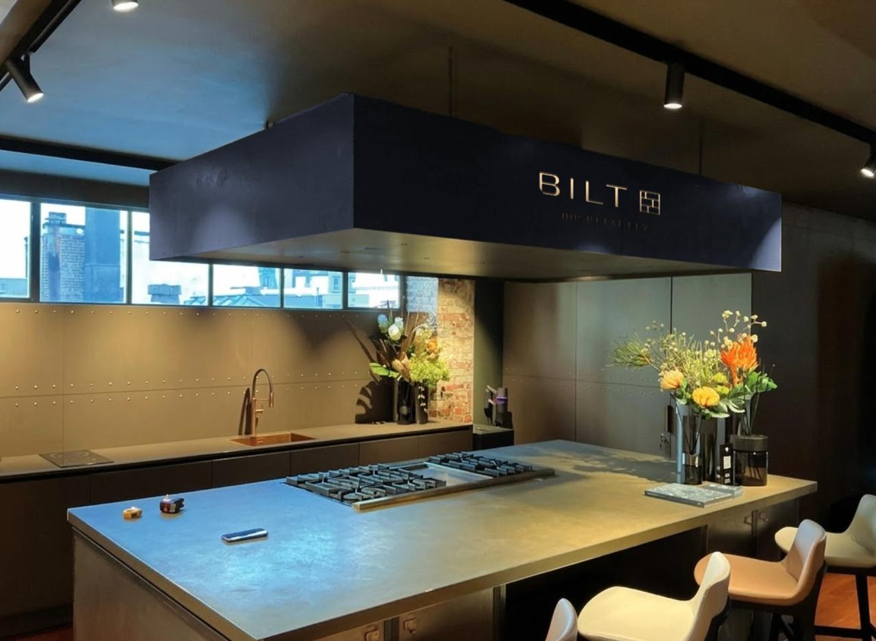 Bilt Hospitality hood signage mockup